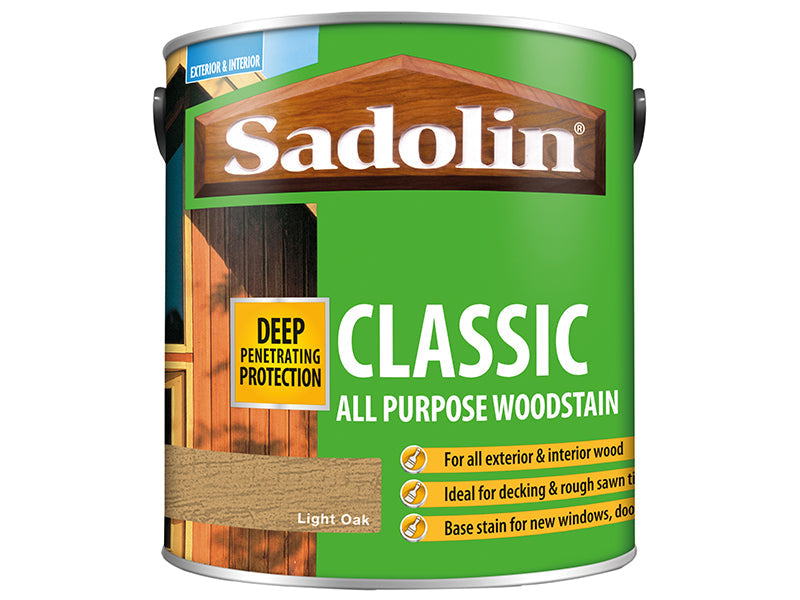 Classic Wood Protection Light Oak 2.5 litre, Sadolin