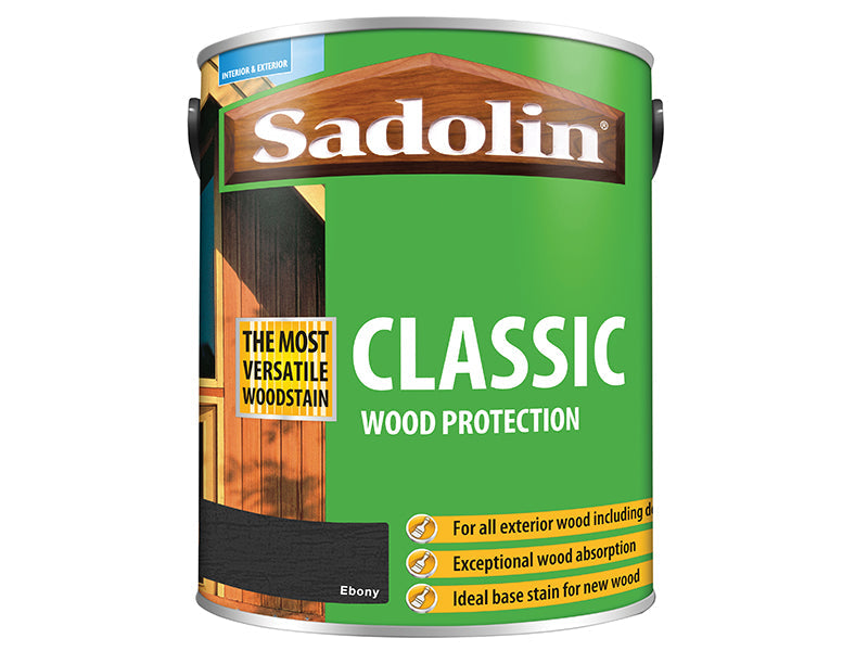Classic Wood Protection Ebony 5 litre, Sadolin