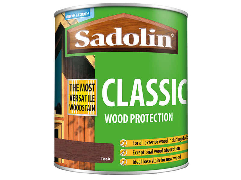 Classic Wood Protection Teak 1 litre, Sadolin