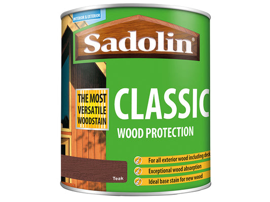 Classic Wood Protection Teak 1 litre, Sadolin
