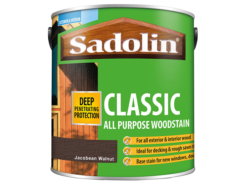 Classic Wood Protection Jacobean Walnut 2.5 litre, Sadolin
