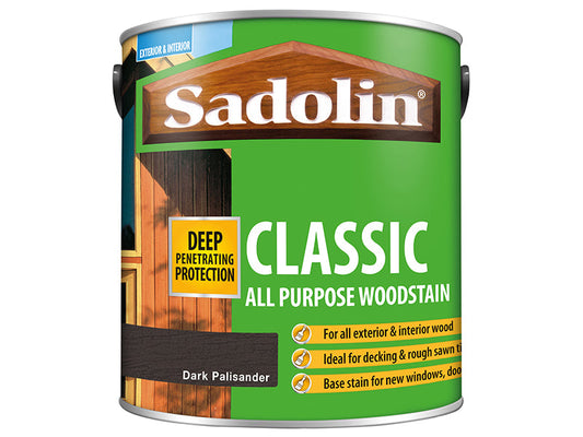 Classic Wood Protection Dark Palisander 2.5 litre, Sadolin