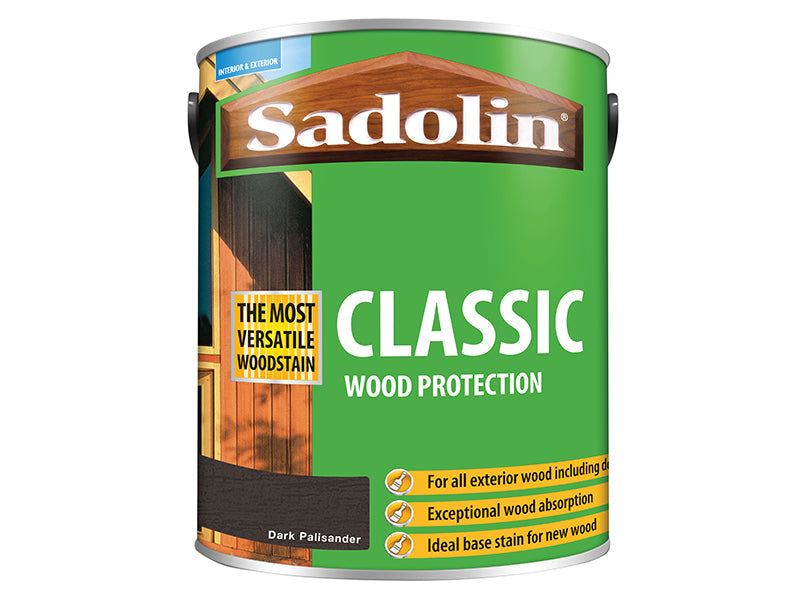 Classic Wood Protection Dark Palisander 5 litre, Sadolin
