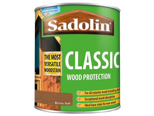 Classic Wood Protection Burma Teak 1 litre, Sadolin
