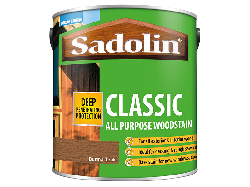 Classic Wood Protection Burma Teak 2.5 litre, Sadolin