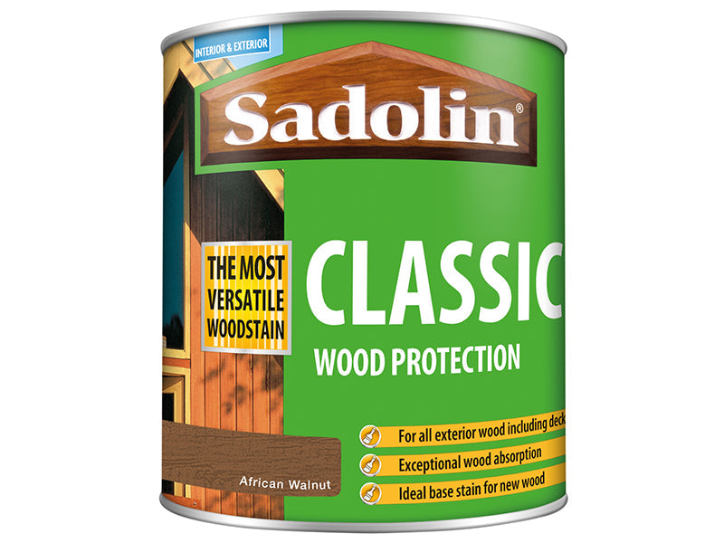 Classic Wood Protection African Walnut 1 litre, Sadolin