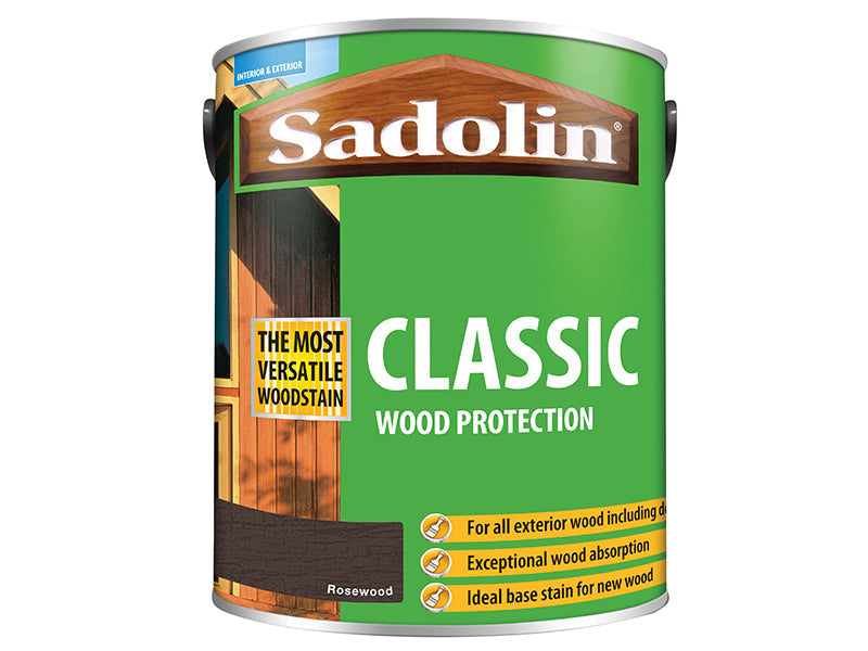Classic Wood Protection Rosewood 5 litre, Sadolin