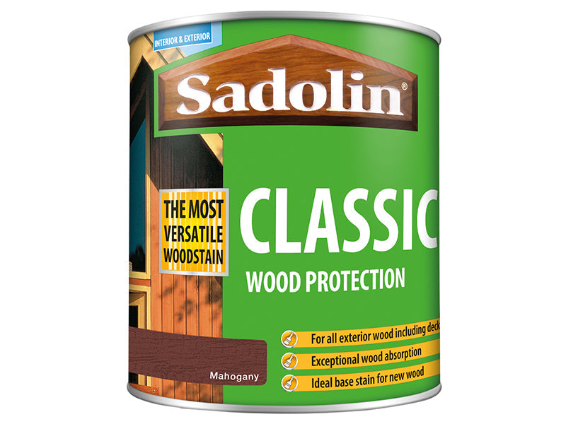 Classic Wood Protection Mahogany 1 litre, Sadolin