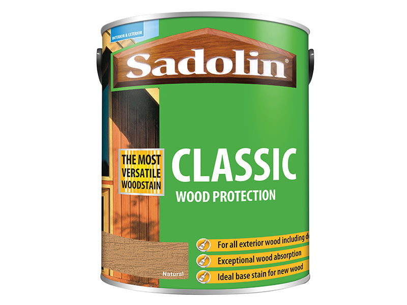 Classic Wood Protection Natural 5 litre, Sadolin