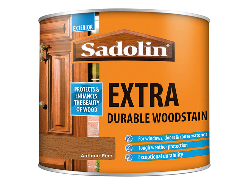 Extra Durable Woodstain Antique Pine 500ml, Sadolin