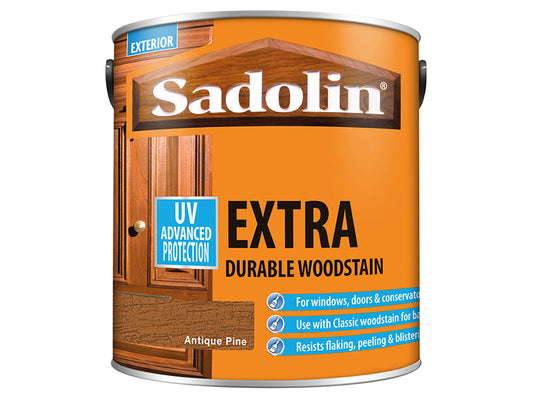 Extra Durable Woodstain Antique Pine 2.5 litre, Sadolin