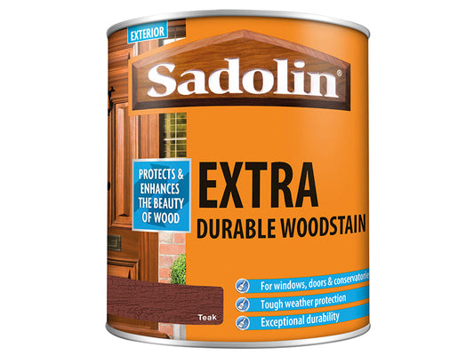 Extra Durable Woodstain Teak 1 litre, Sadolin