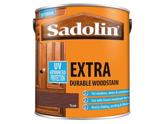 Extra Durable Woodstain Teak 2.5 litre, Sadolin