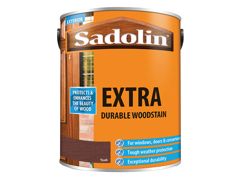 Extra Durable Woodstain Teak 5 litre, Sadolin