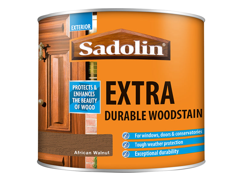 Extra Durable Woodstain African Walnut 500ml, Sadolin