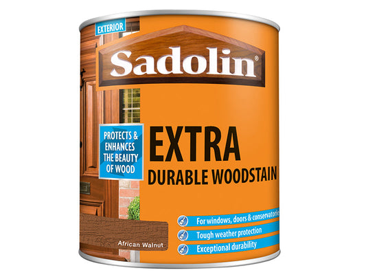 Extra Durable Woodstain African Walnut 1 litre, Sadolin