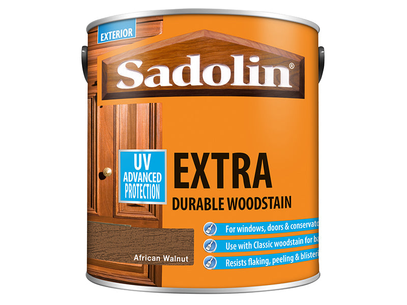 Extra Durable Woodstain African Walnut 2.5 litre, Sadolin