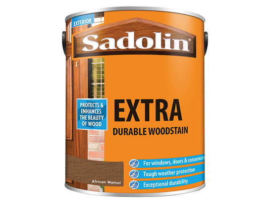 Extra Durable Woodstain African Walnut 5 litre, Sadolin