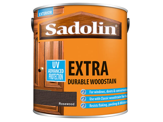 Extra Durable Woodstain Rosewood 2.5 litre, Sadolin