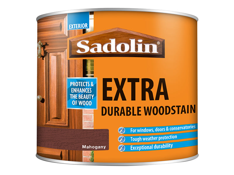 Extra Durable Woodstain Mahogany 500ml, Sadolin