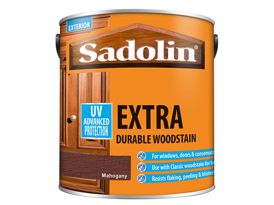 Extra Durable Woodstain Mahogany 2.5 litre, Sadolin