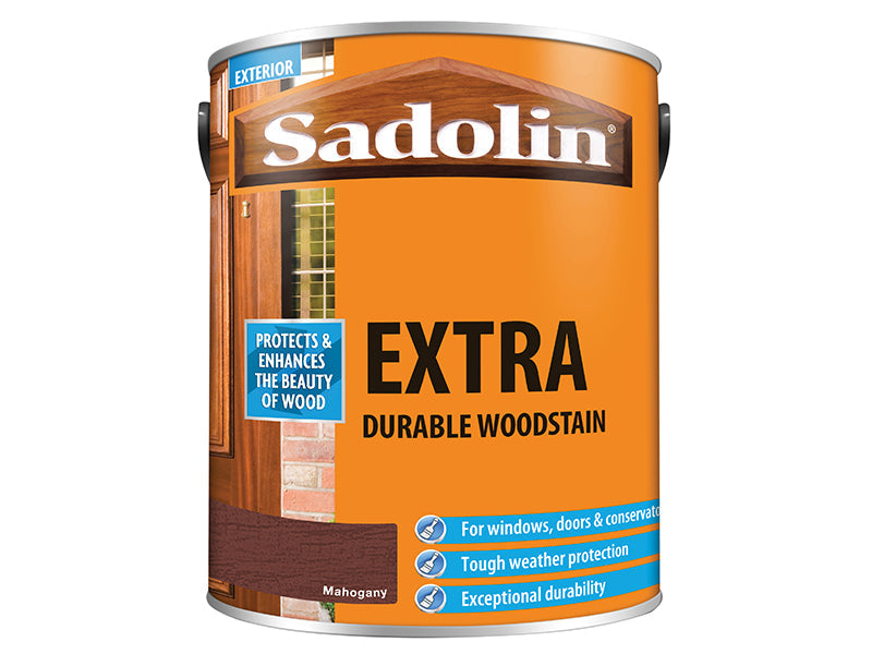 Extra Durable Woodstain Mahogany 5 litre, Sadolin