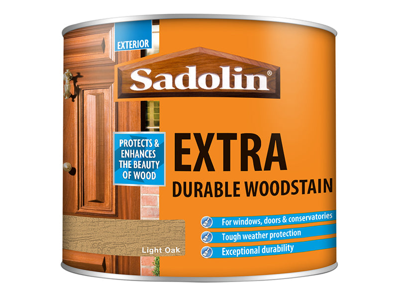 Extra Durable Woodstain Light Oak 500ml, Sadolin