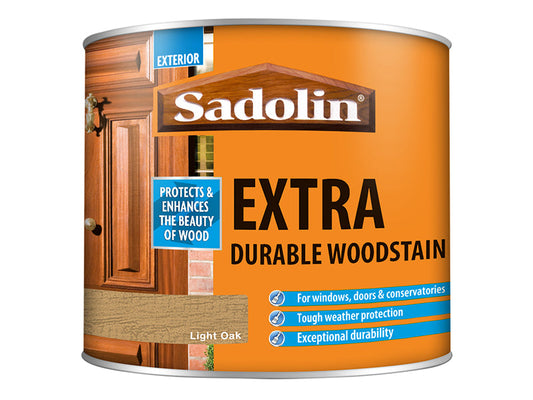 Extra Durable Woodstain Light Oak 500ml, Sadolin