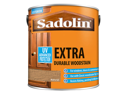 Extra Durable Woodstain Natural 2.5 litre, Sadolin
