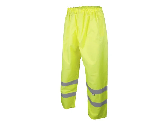 Hi-Vis Motorway Trouser Yellow - XXL (48in), Scan