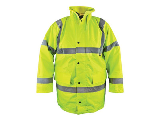 Hi-Vis Yellow Motorway Jacket - L (44in), Scan