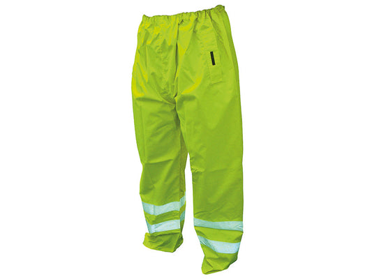 Hi-Vis Yellow Motorway Trousers - L (40in), Scan