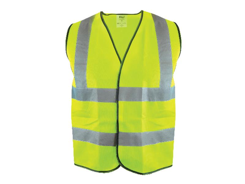 Hi-Vis Yellow Waistcoat - XXL (52in), Scan