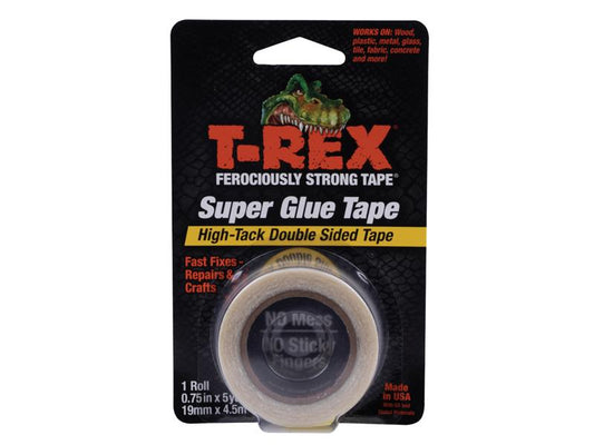 T-REX® Double-Sided Superglue Tape 19mm x 4.5m, Shurtape