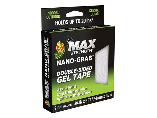 DUCK MAX STRENGTH® NANO-GRAB™ Tape 24mm x 1.5m, Shurtape