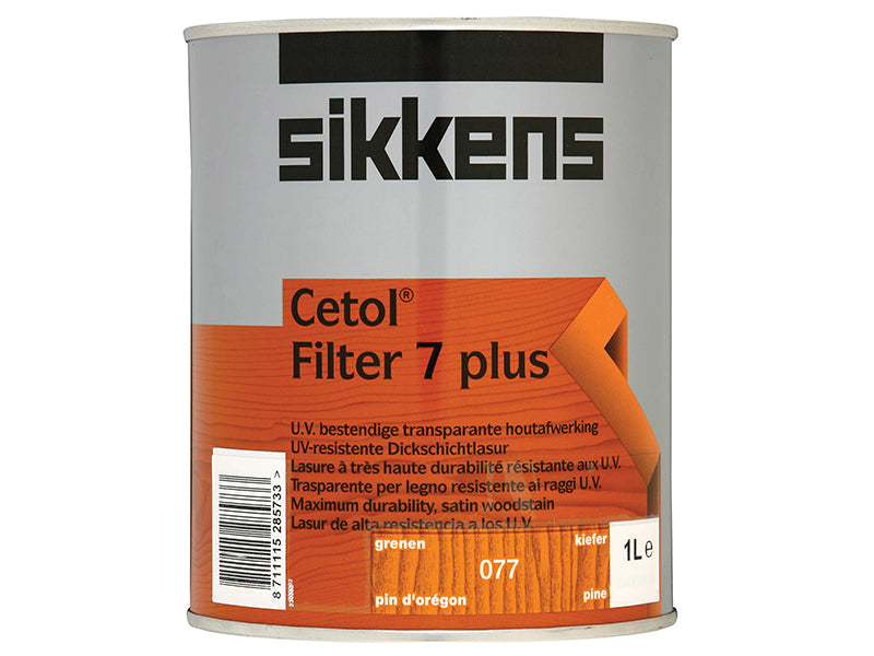 Cetol Filter 7 Plus Translucent Woodstain Pine 1 litre, Sikkens