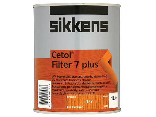 Cetol Filter 7 Plus Translucent Woodstain Pine 1 litre, Sikkens