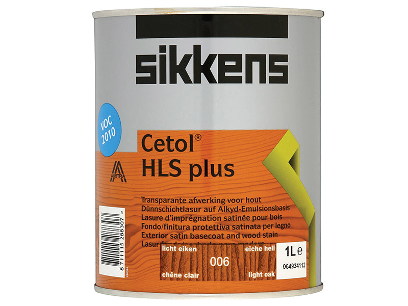 Cetol HLS Plus Translucent Woodstain Light Oak 1 litre, Sikkens