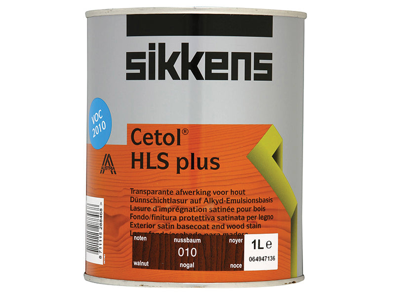 Cetol HLS Plus Translucent Woodstain Walnut 1 litre, Sikkens