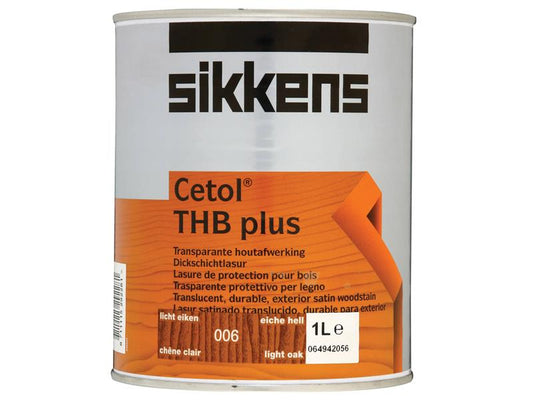 Cetol THB Plus Translucent Woodstain Light Oak 1 litre, Sikkens