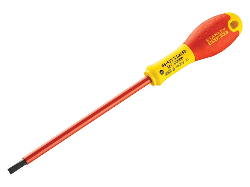 FatMax® VDE Insulated Screwdriver Parallel Tip 5.5 x 150mm, STANLEY®