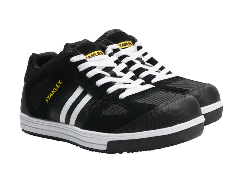 Cody Safety Trainers Black/White Stripe UK 12 EUR 46, STANLEY® Clothing