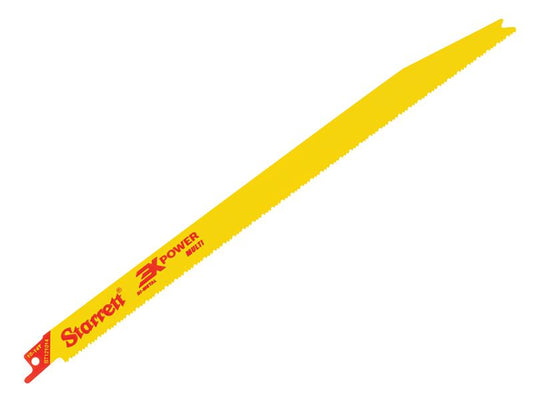 BT121014-5 Bi-Metal Reciprocating Blade, Tapered 300mm 10-14 TPI (Pack 5), Starrett