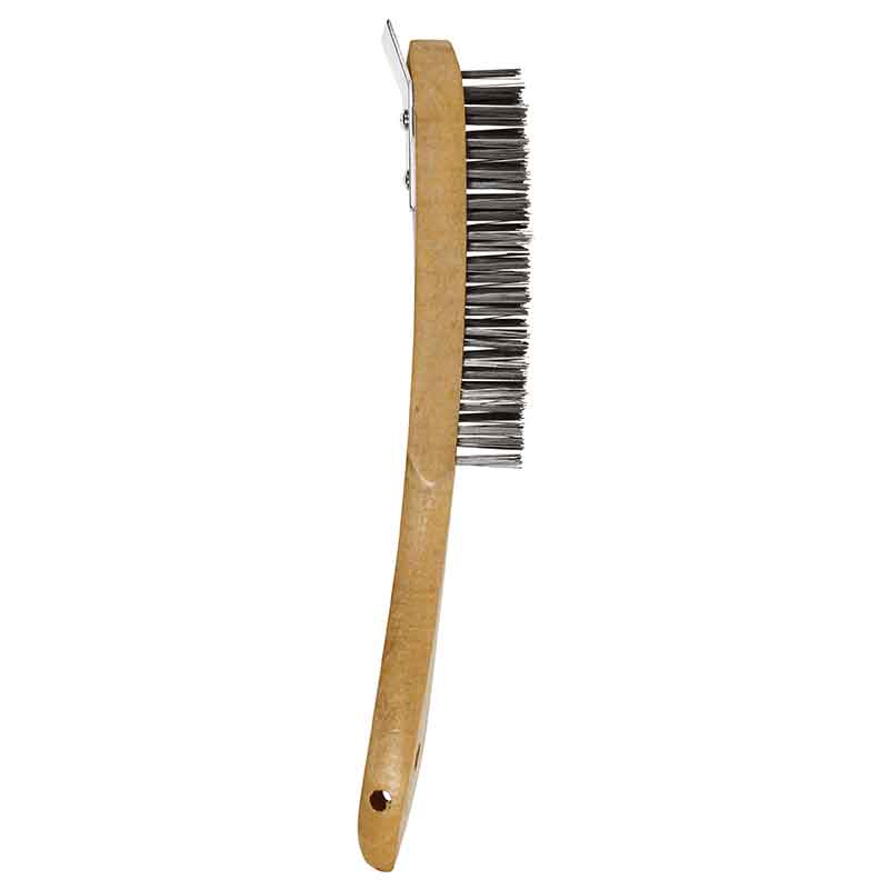 Scratch Brush (4 Row) with Metal Scraper, Morgans OJ