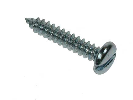 6.00 Self-Tapping Screws Slotted Pan Head AB BS 4174 BZP, Morgans OJ