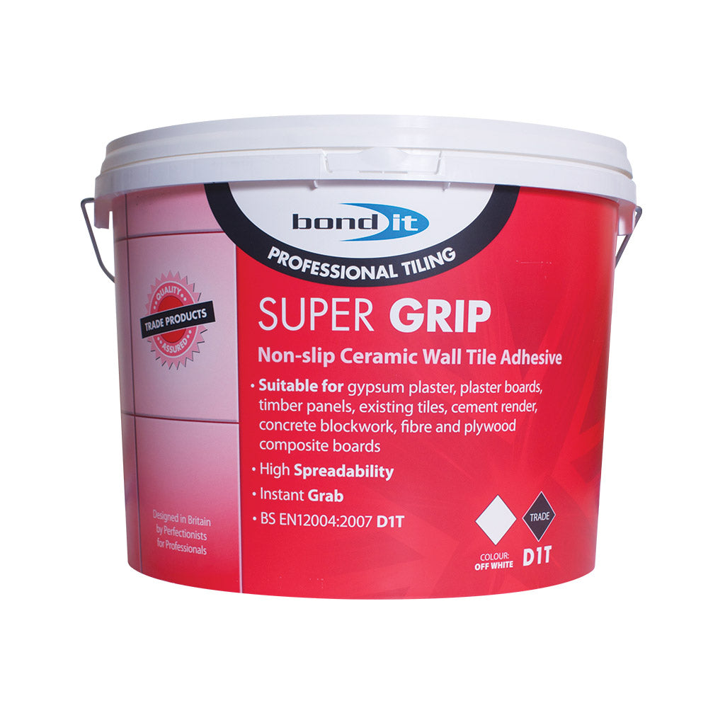 Super-Grip Ready Mix Non Slip Tile Adhesive. Off White. Trade Pack., Morgans OJ