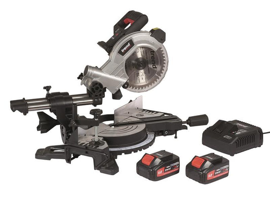T18S/MS184S2 Mitre Saw 18V 2 x 5.0Ah Li-ion, Trend