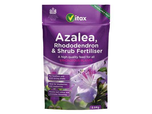 Azalea, Rhododendron & Shrub Fertilizer 0.9kg Pouch, Vitax