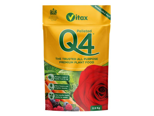 Q4 Pelleted Fertilizer 0.9kg Pouch, Vitax