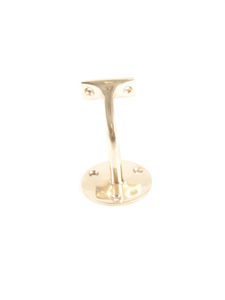 Victorian Brass Handrail Bracket (1 per Card) PLB 63mm / 2.1/2" - HQ1303/4, Morgans OJ